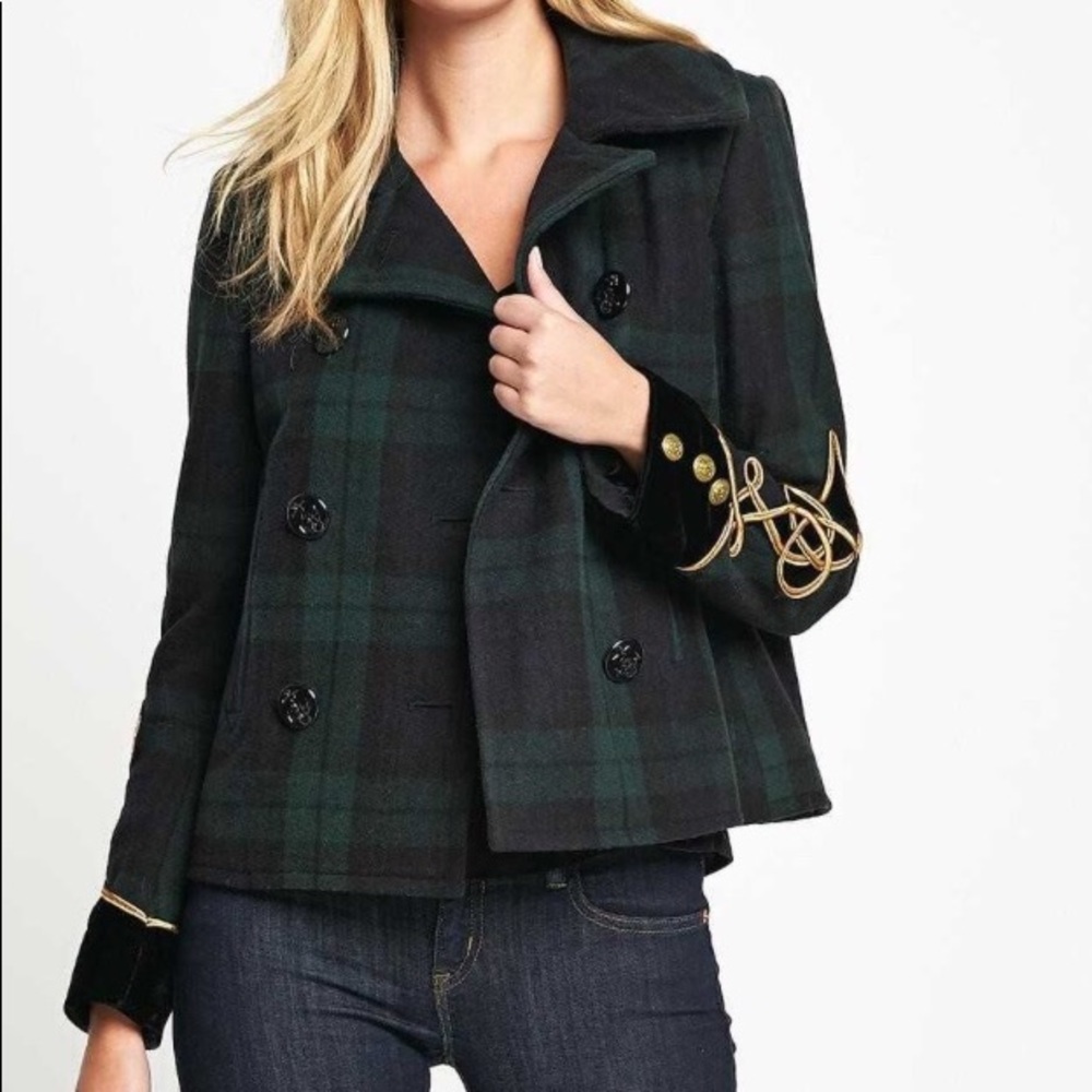 Ralph Lauren plaid wool coat